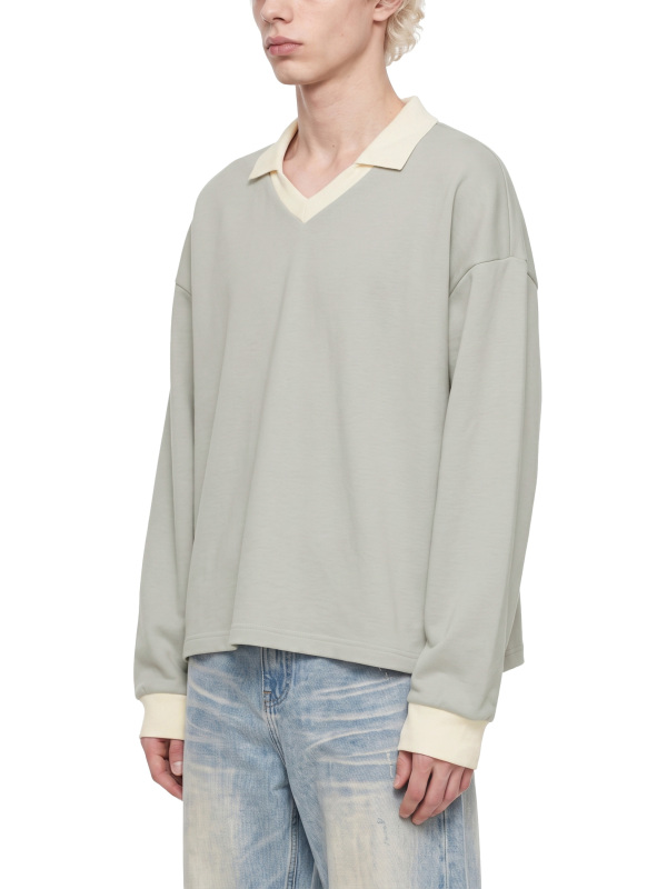 Unisex Color Block Long Sleeve Sweatshirt