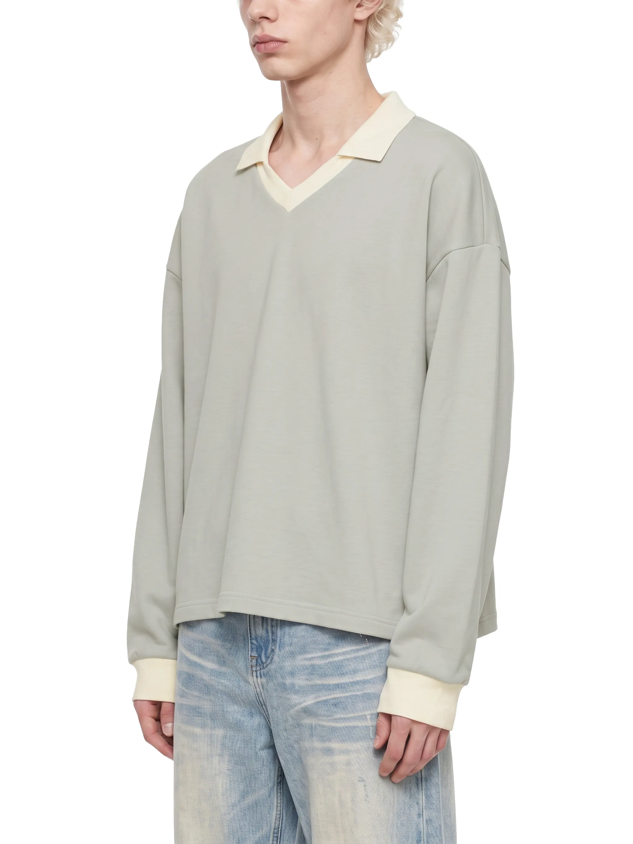 Unisex Color Block Long Sleeve Sweatshirt