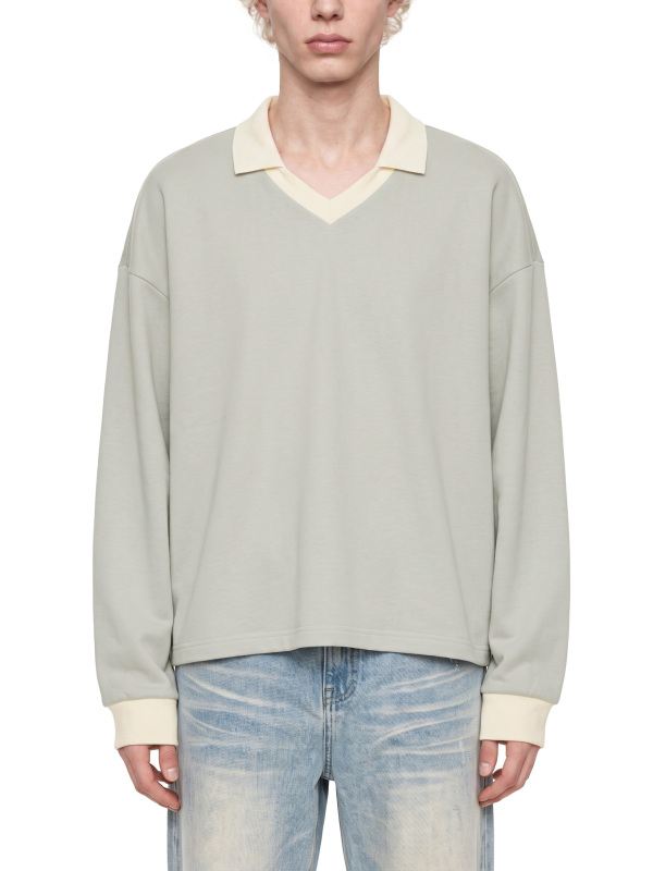 Unisex Color Block Long Sleeve Sweatshirt