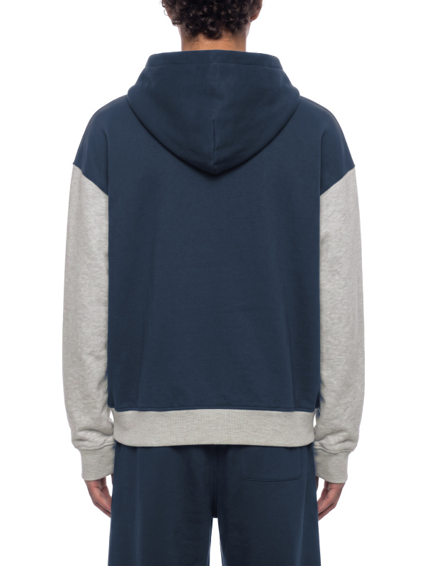 Unisex Color Block Fleece Full Zip Hoodie