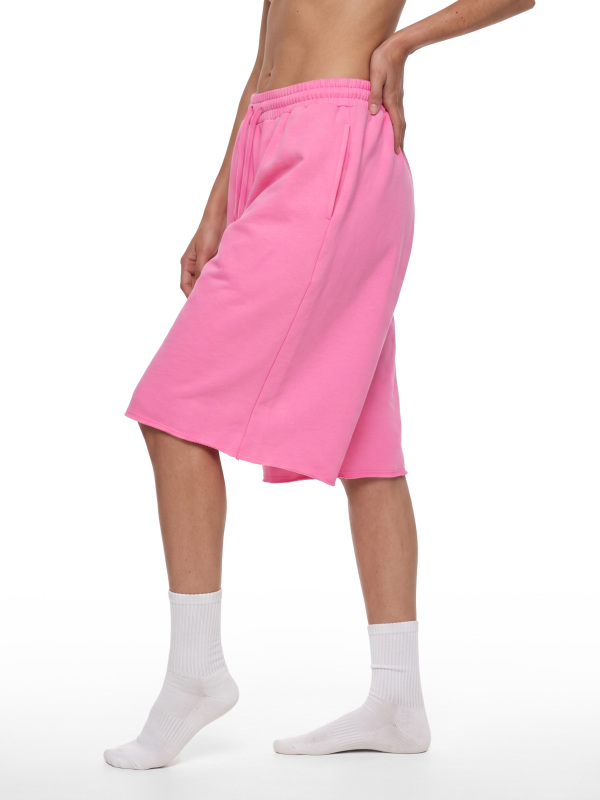 Unisex Loose Raw Edge Shorts