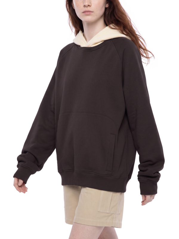 Unisex Fleece Raglan Color Block Hoodie