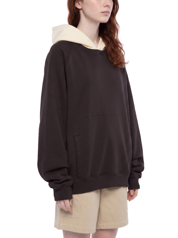 Unisex Fleece Raglan Color Block Hoodie