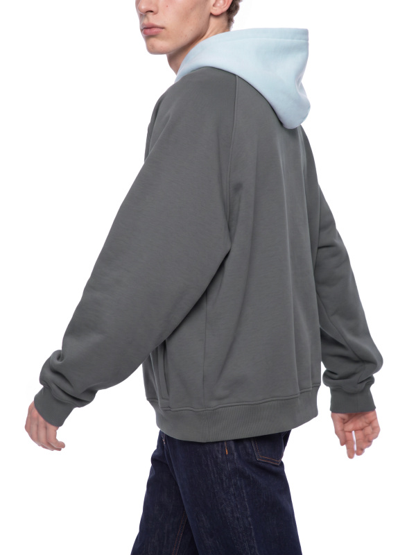 Unisex Fleece Raglan Color Block Hoodie
