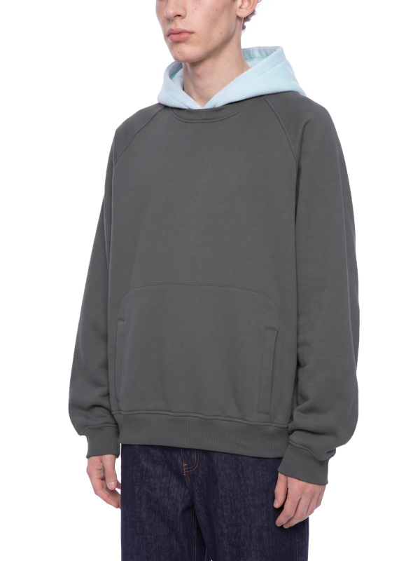 Unisex Fleece Raglan Color Block Hoodie