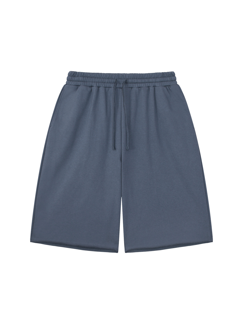 Unisex Loose Raw Edge Shorts - Main Image