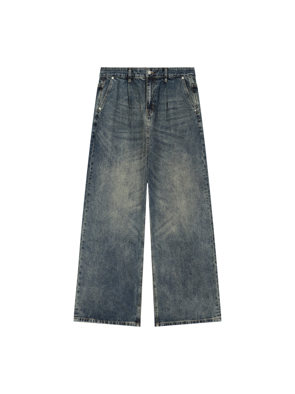 Men's Vintage Wash Denim Jeans