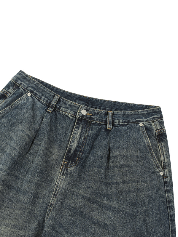 Men's Vintage Wash Denim Jeans