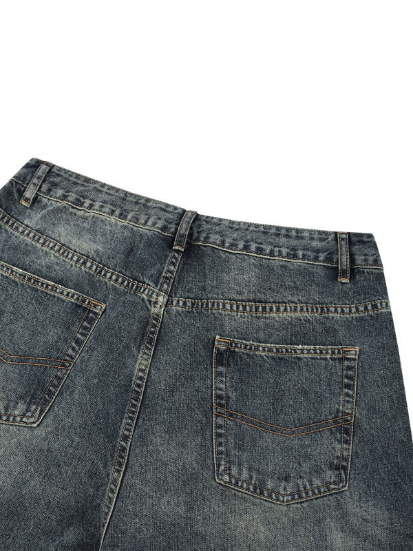Men's Vintage Wash Denim Jeans
