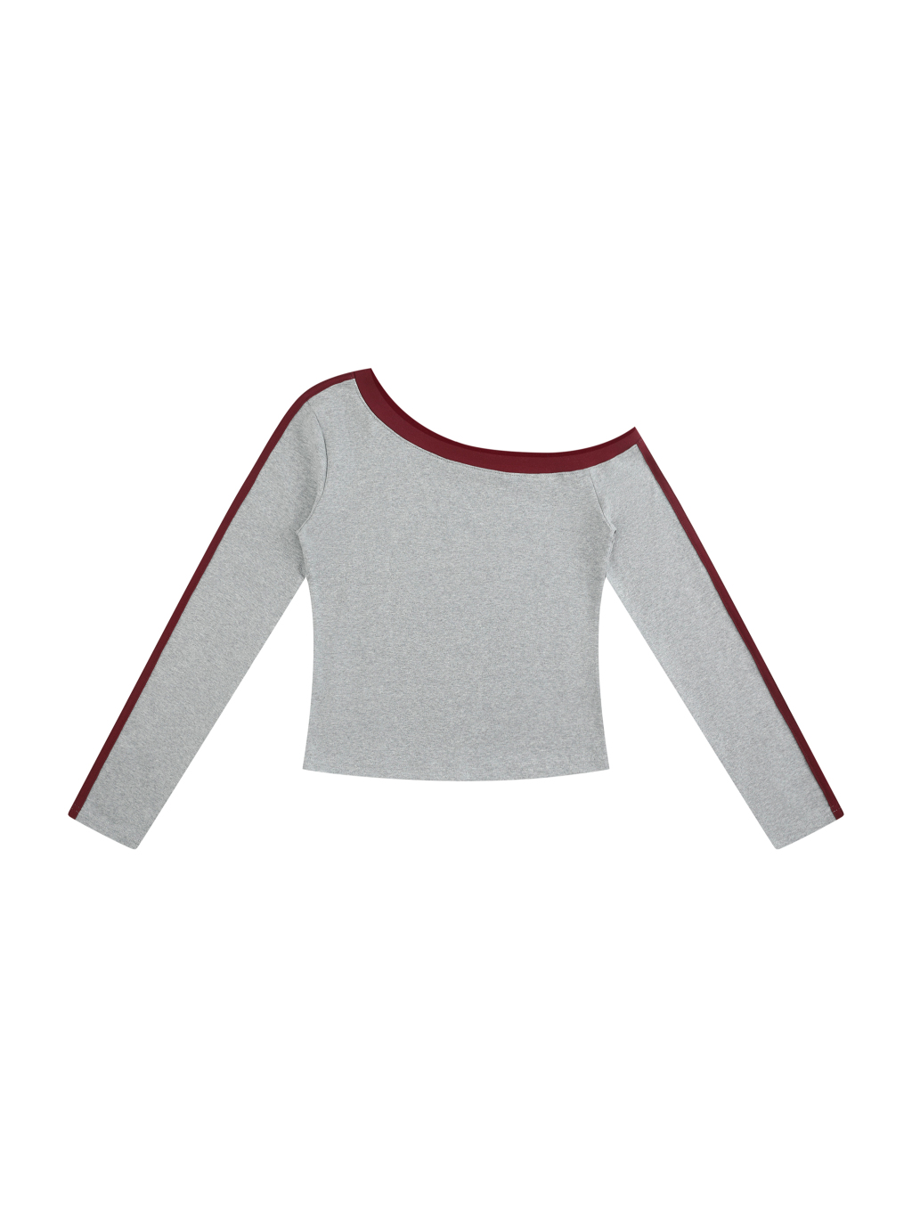Women’s Color Block Off-the-Shoulder T-Shirt - Main Image