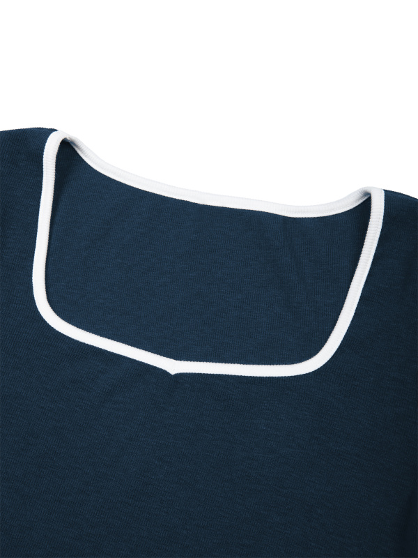 Women's Color Block Crop T-Shirt