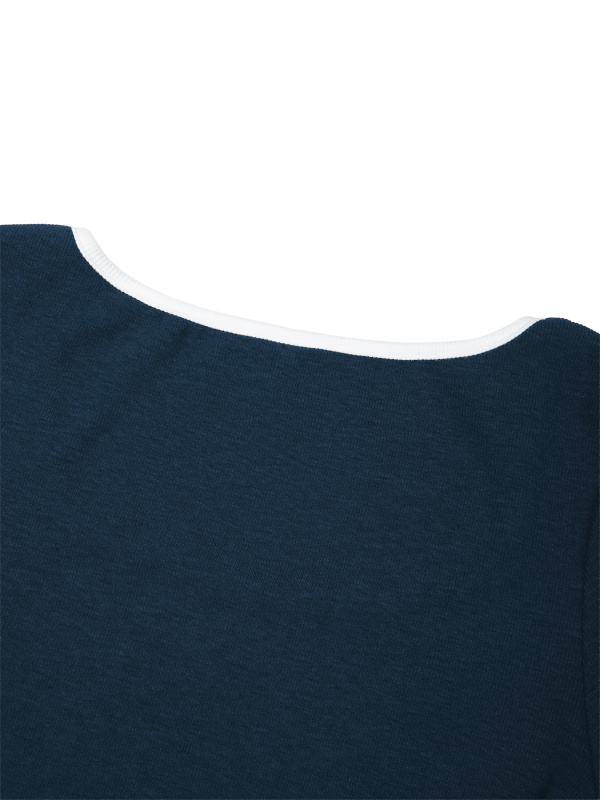 Women's Color Block Crop T-Shirt