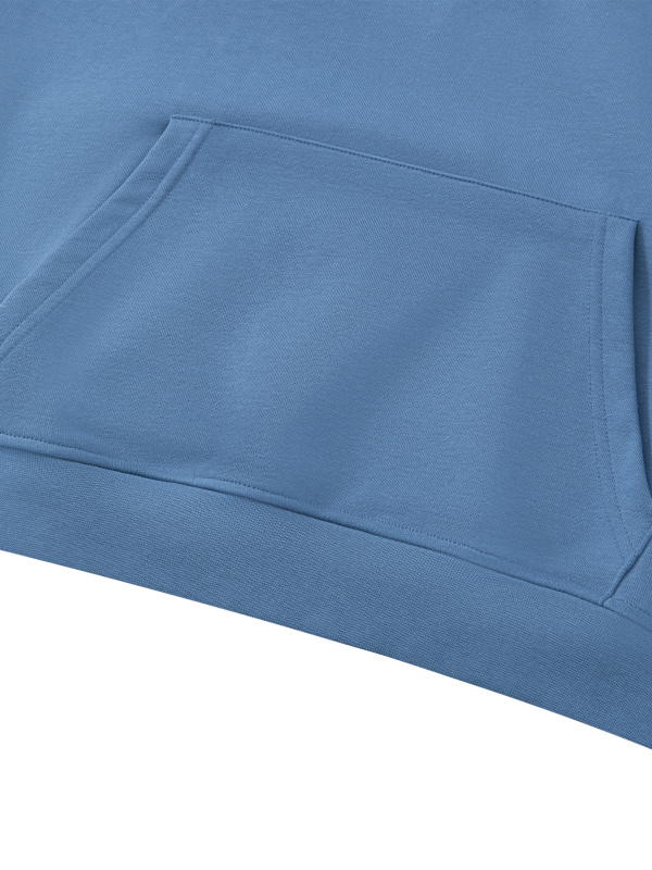 Unisex Boxy Raw Edge Hoodie