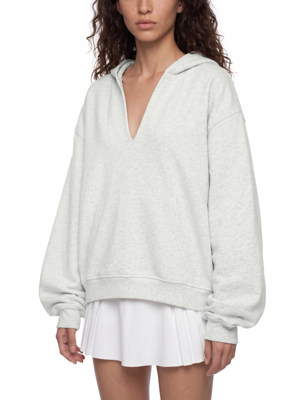 Unisex Boxy Raw Edge Hoodie