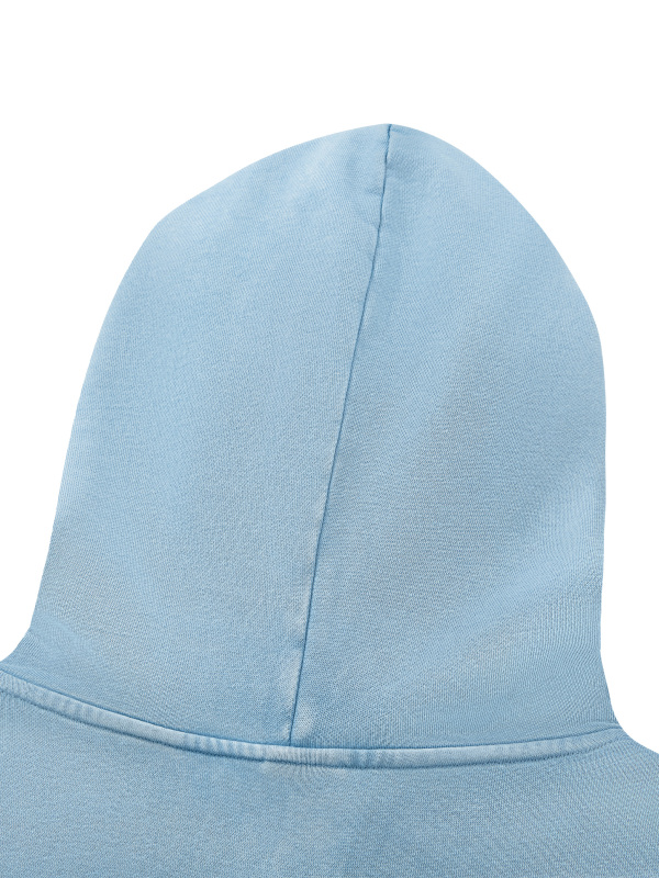 Unisex Mineral Wash Boxy Full Zip Hoodie