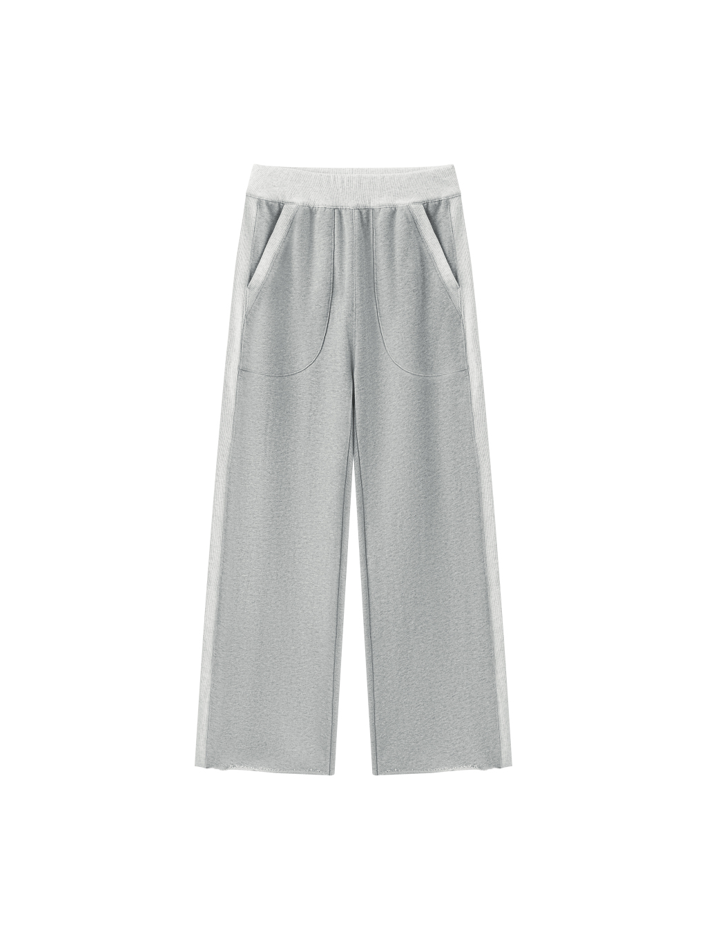 Women's Color Block Raw Hem Sweatpants - Main Image