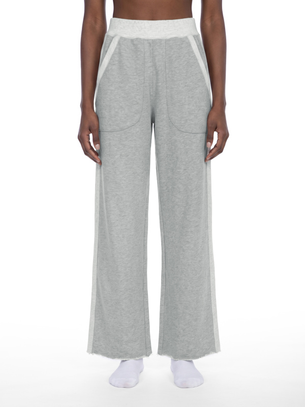 Women's Color Block Raw Hem Sweatpants
