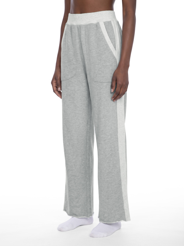 Women's Color Block Raw Hem Sweatpants