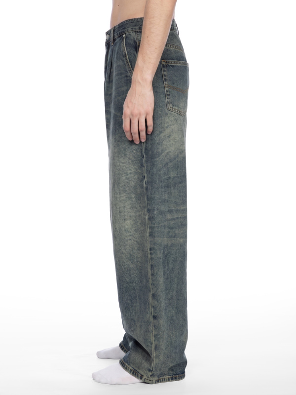 Men's Vintage Wash Denim Jeans