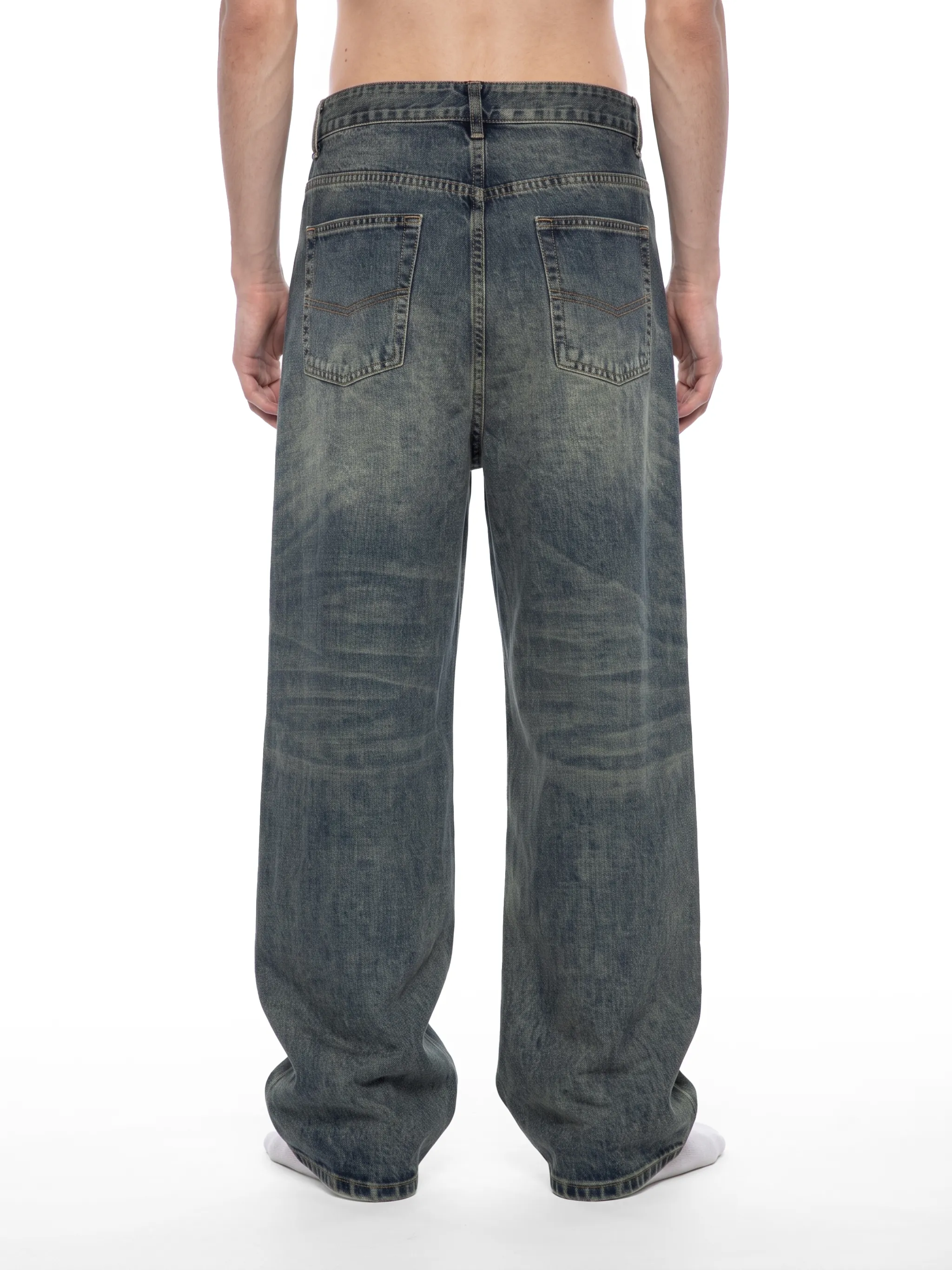 Men's Vintage Wash Denim Jeans