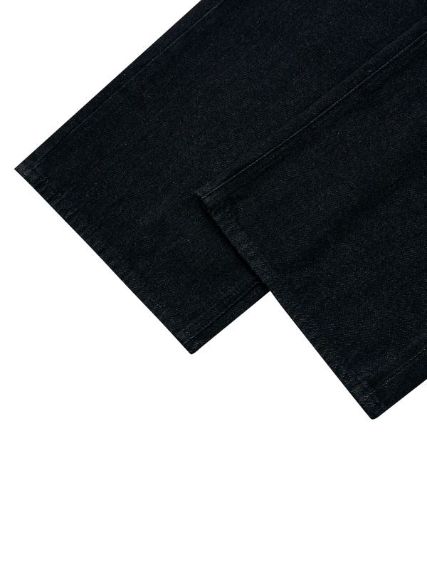 Men's Vintage Wash Wide Leg Denim Jeans