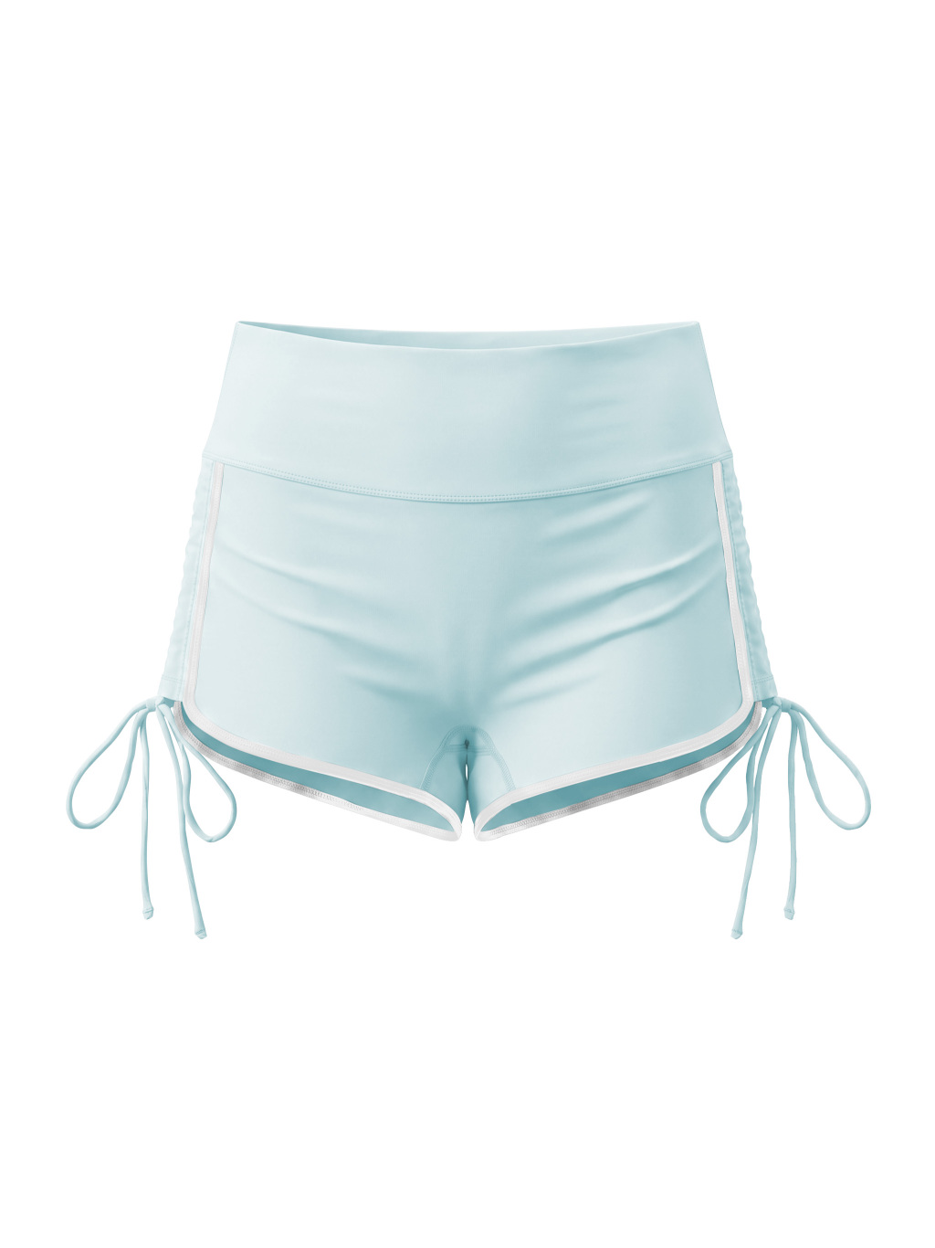 Women’s Color Block High Waisted Yoga Shorts - Main Image