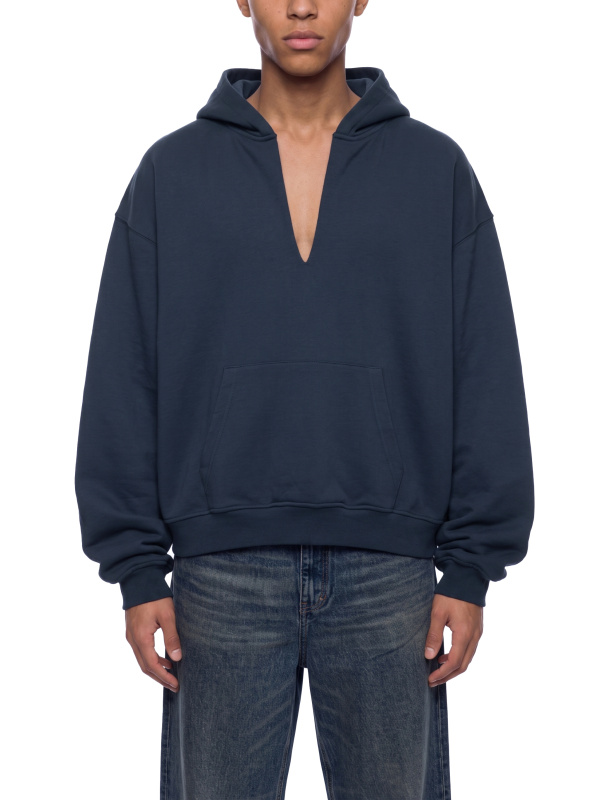 Unisex Boxy Raw Edge Hoodie
