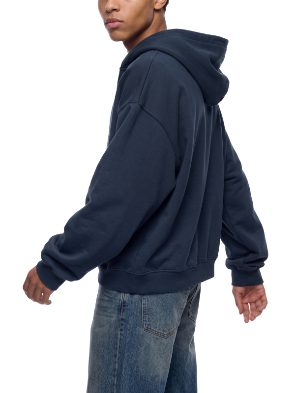 Unisex Boxy Raw Edge Hoodie