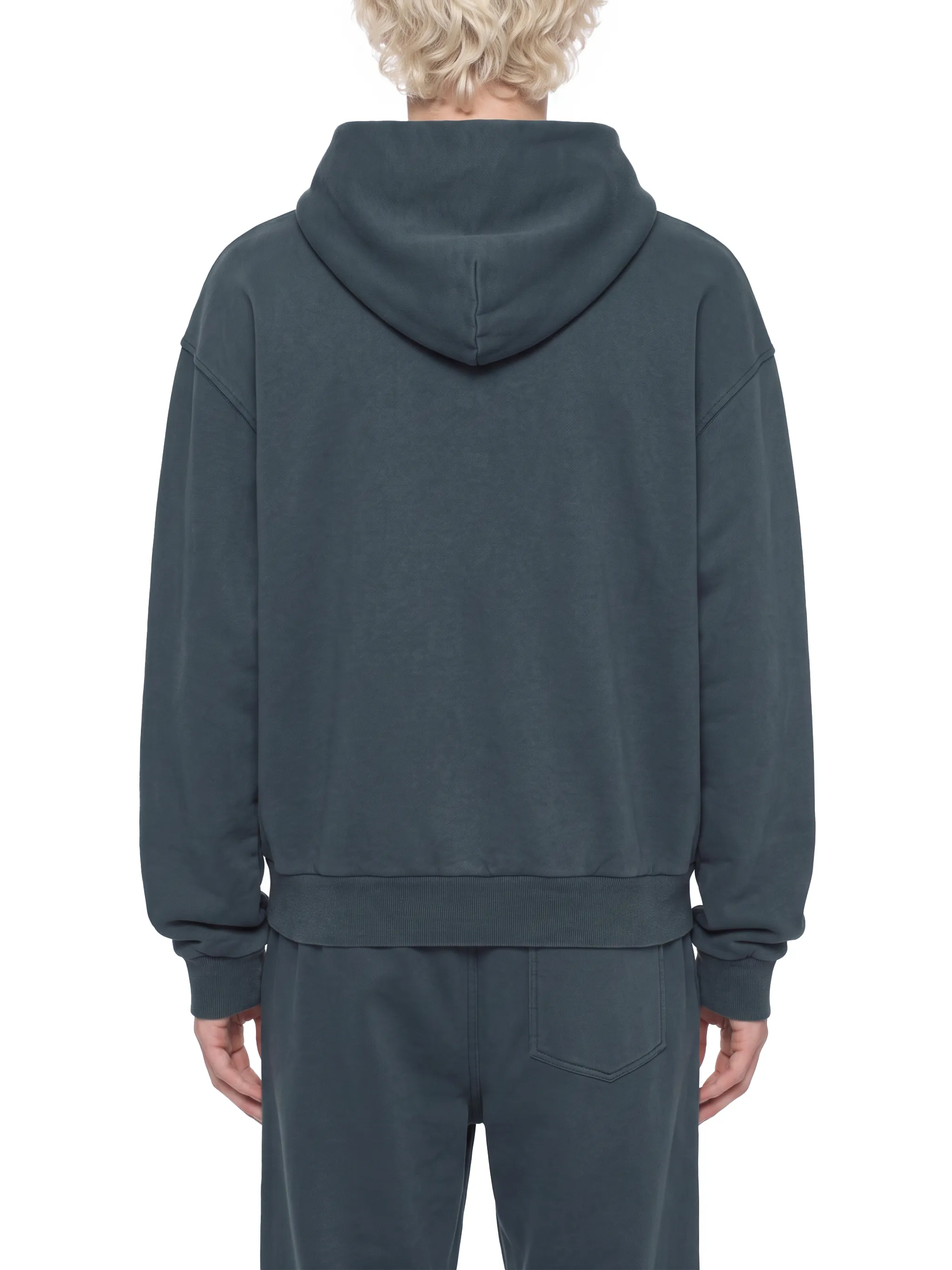 Unisex Mineral Wash Boxy Full Zip Hoodie