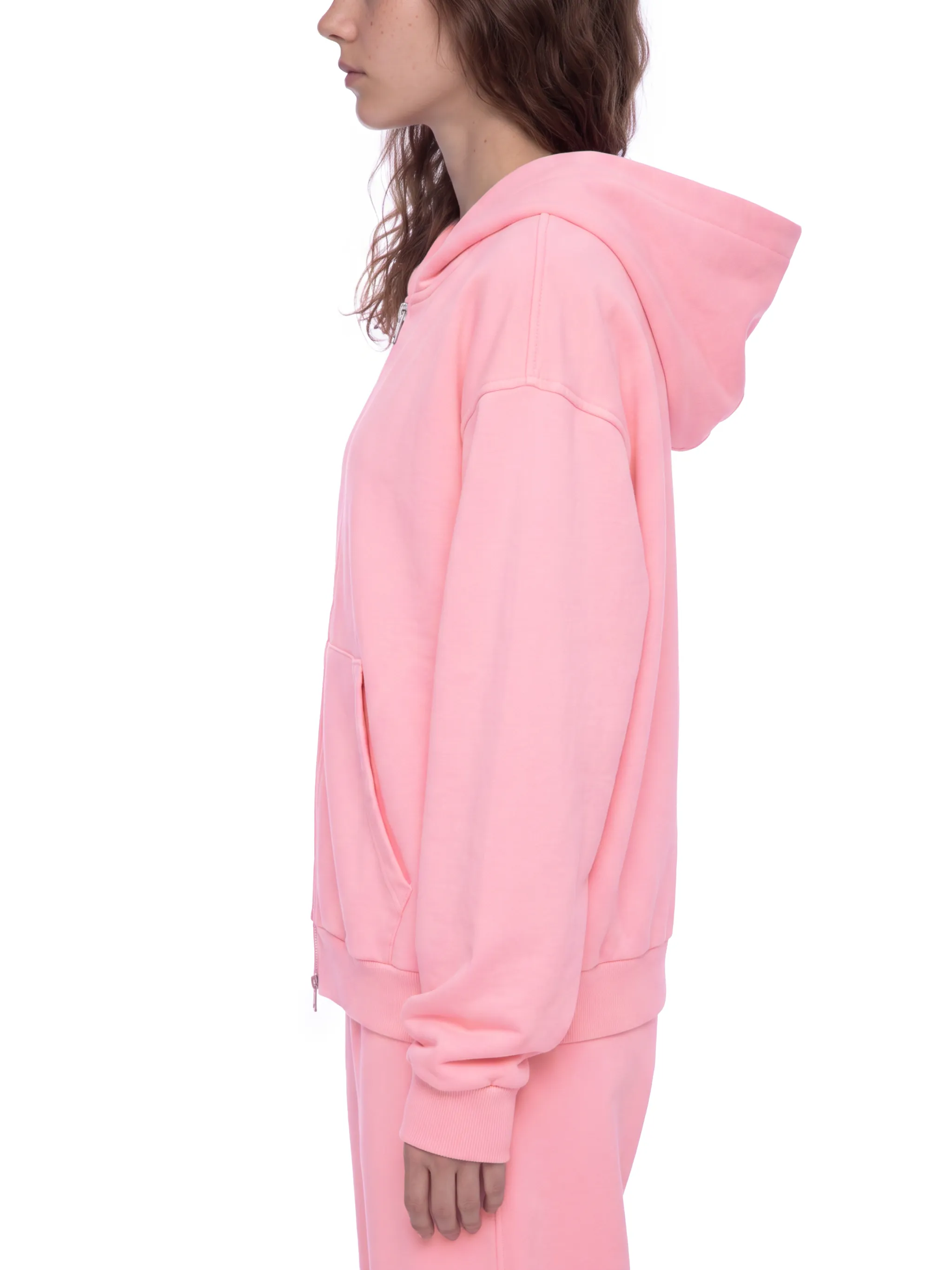 Unisex Mineral Wash Boxy Full Zip Hoodie
