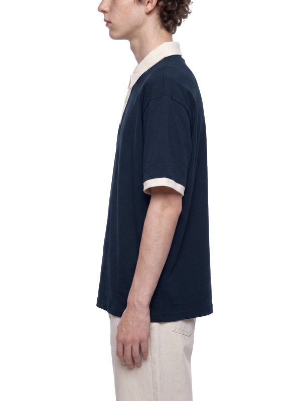 Unisex Color Block Polo Shirt