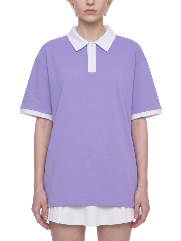 Unisex Color Block Polo Shirt