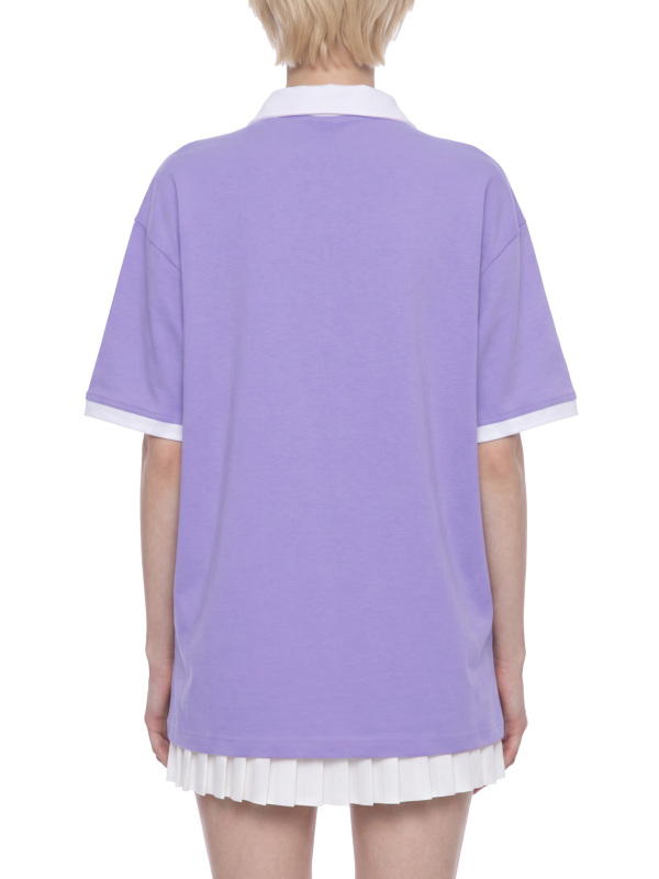 Unisex Color Block Polo Shirt