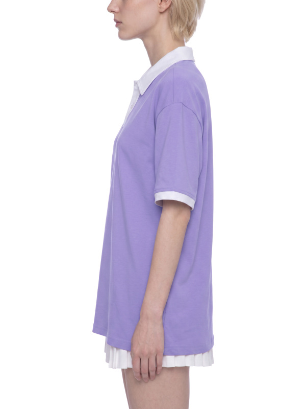 Unisex Color Block Polo Shirt