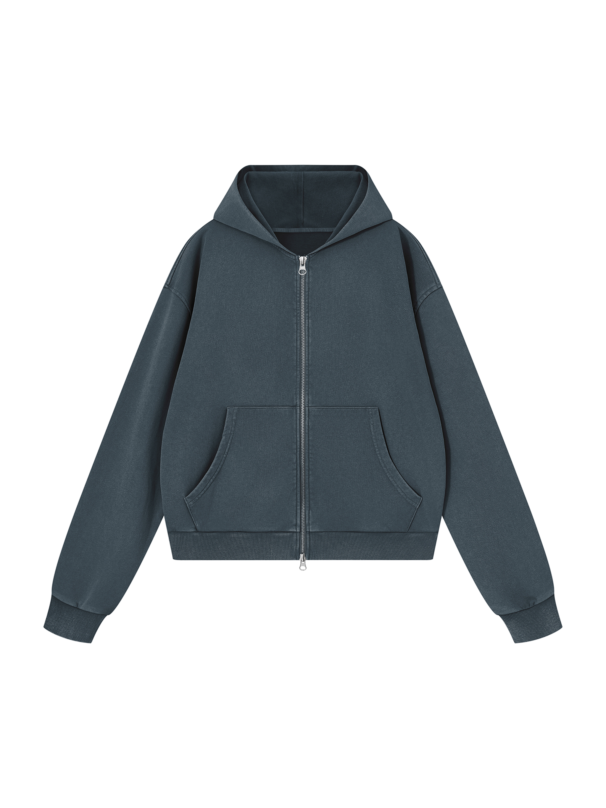 Dirty Washed Zip-Up Hoodie – Vintage Streetwear | Tapstitch
