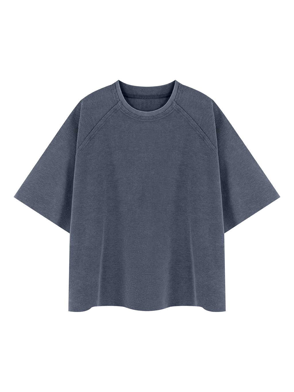 Unisex Mineral Wash Boxy Waffle T-Shirt - Main Image