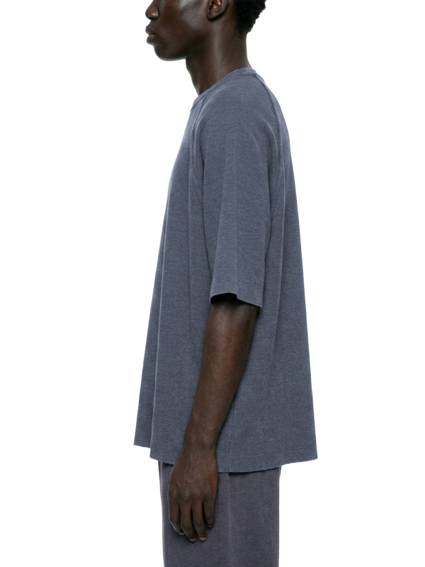 Unisex Mineral Wash Boxy Waffle T-Shirt
