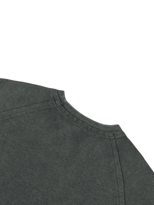 Unisex Mineral Wash Boxy Waffle T-Shirt