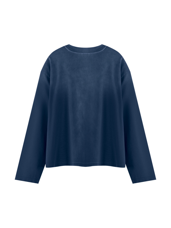 Unisex Sunfade Boxy Long Sleeve T-Shirt