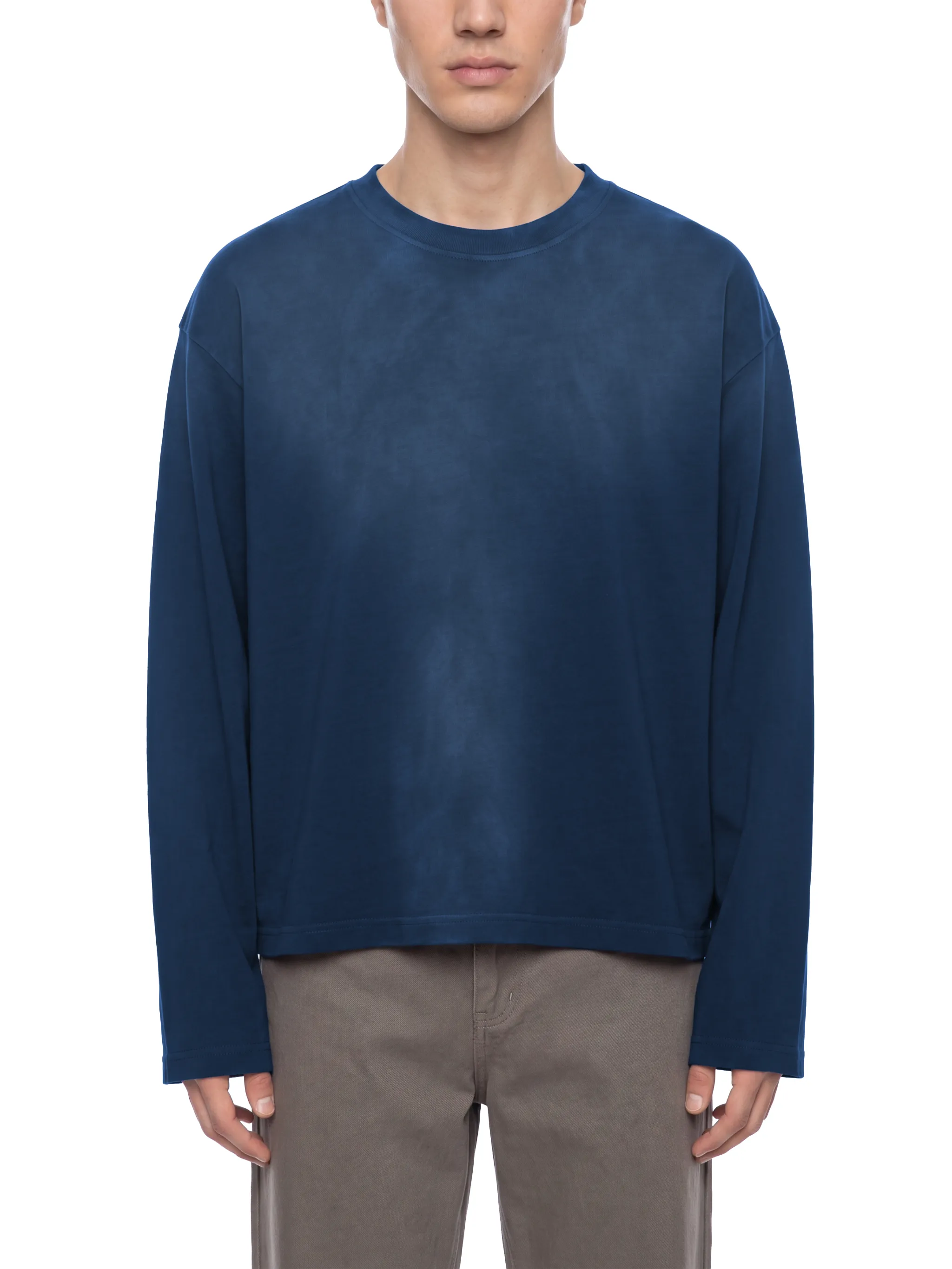 Unisex Sunfade Boxy Long Sleeve T-Shirt