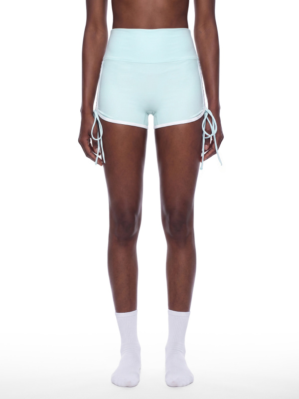 Women’s Color Block High Waisted Yoga Shorts
