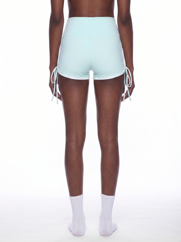 Women’s Color Block High Waisted Yoga Shorts