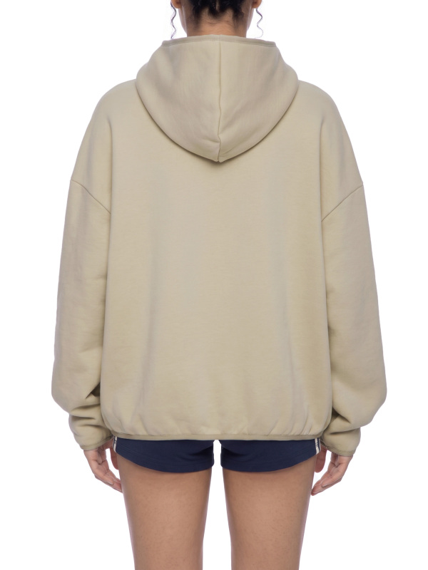 Unisex Boxy Piping Fleece Hoodie