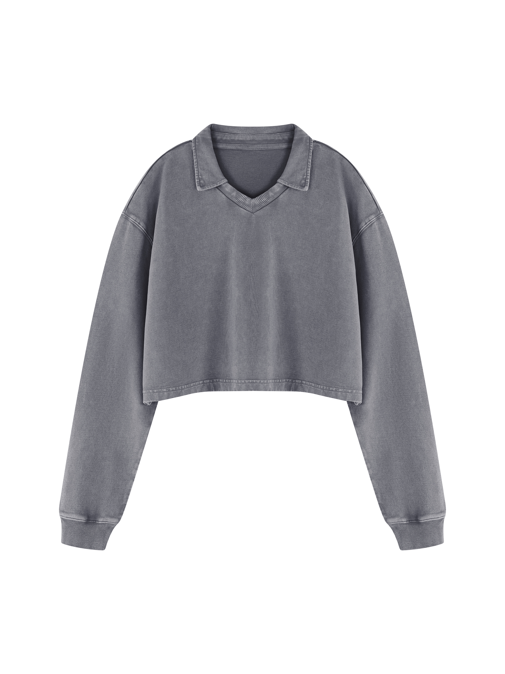 Women's Vintage Wash Crop Sweatshirt #WT0264 | TAPSTITCH