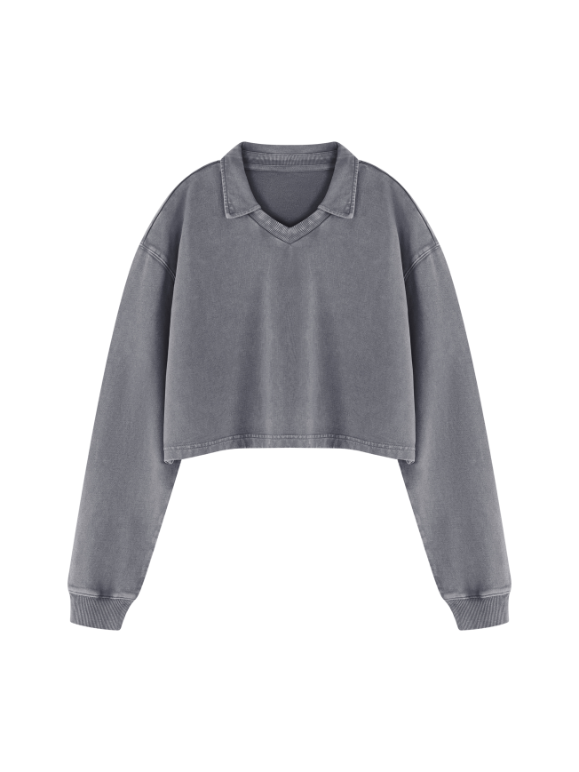Women’s Vintage Wash Crop Sweatshirt