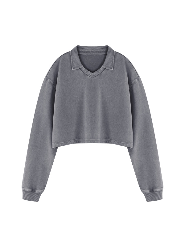 Women’s Vintage Wash Crop Sweatshirt
