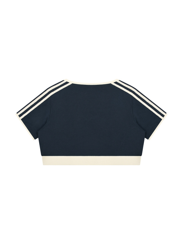 Women’s Color Block Crop T-Shirt