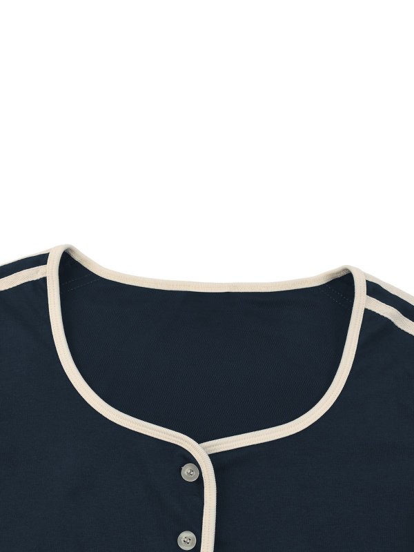 Women’s Color Block Crop T-Shirt