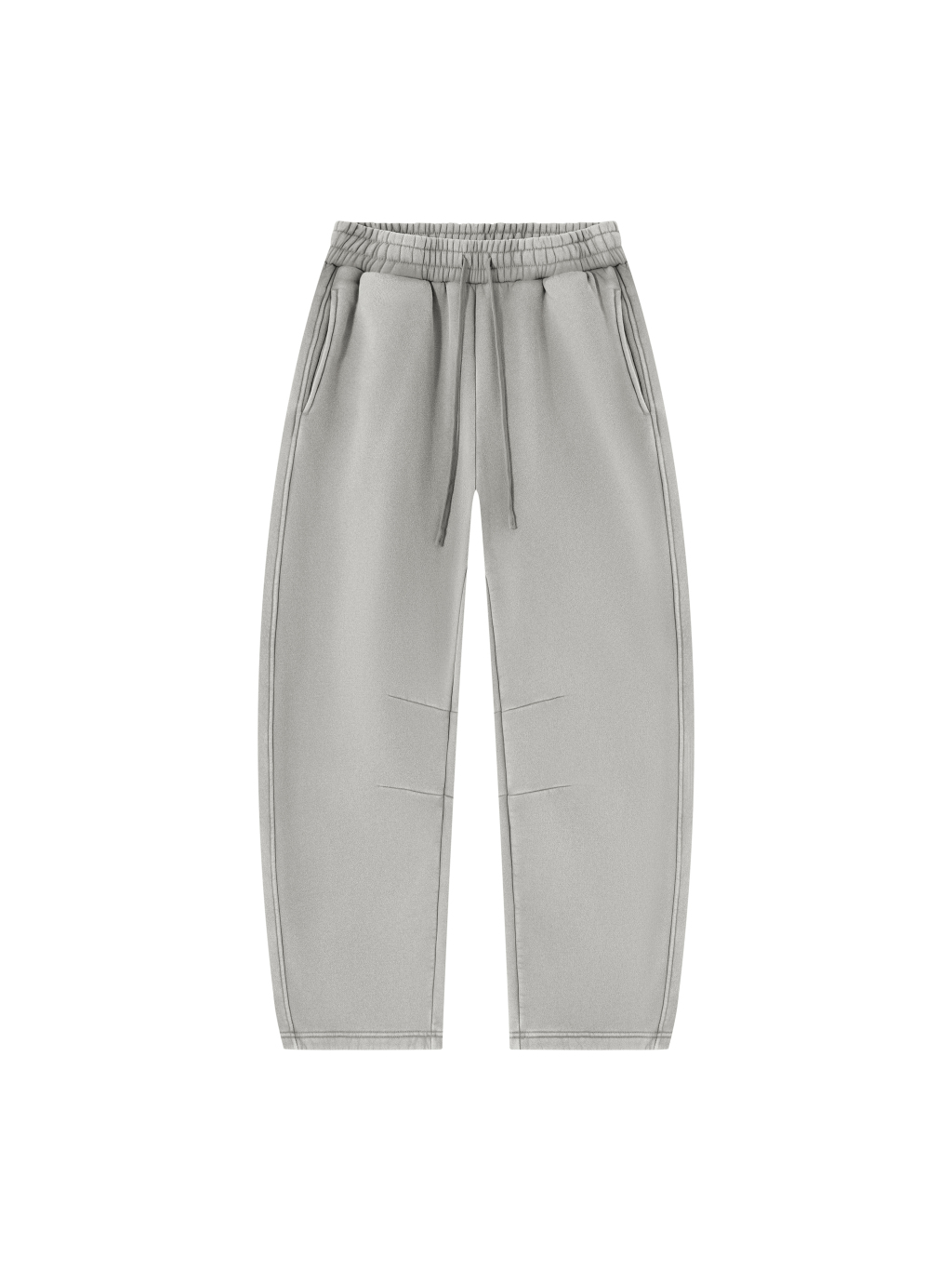 Unisex Vintage Wash Barrel Leg Fleece Sweatpants - Main Image