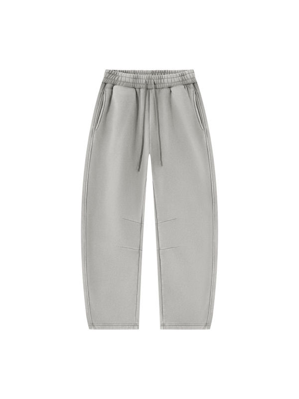 Unisex Vintage Wash Barrel Leg Fleece Sweatpants